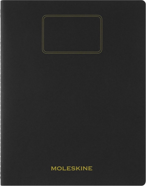 Zeszyt Moleskine Student Cahier XXL (21.6X27.9 cm) w Linie Czarny (Moleskine Student XXL Ruled Black Soft Cover) - 8056999276867